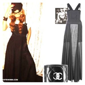 Sheer maxi overall Rihanna for river island